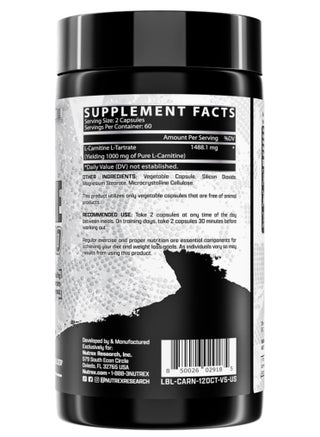 L-Carnitine 1000 Support Diet & Endurance 120 Caps - view 4