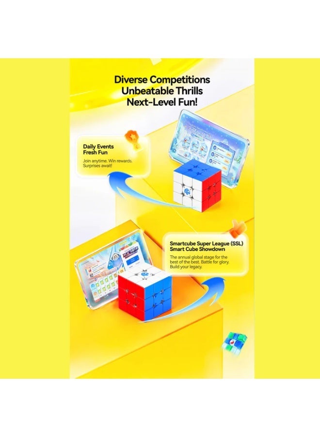 جانكيوب مكعب السرعة الذكي المغناطيسي GAN i Carry 4 بتقنية البلوتوث وتصميم فروستد – أحدث إصدار 2026 - Image 4