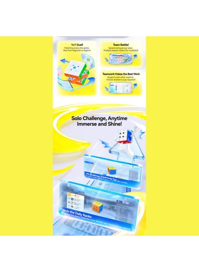 جانكيوب مكعب السرعة الذكي المغناطيسي GAN i Carry 4 بتقنية البلوتوث وتصميم فروستد – أحدث إصدار 2026 - Image 5