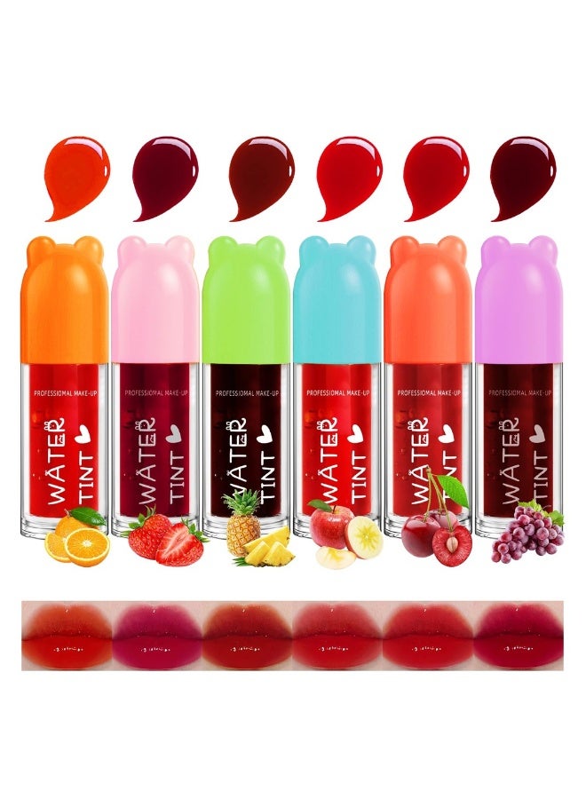 Generic Lip Tint Stain Set 6 Colors Fruit Watery Matte Tint for Lip  - Image 1