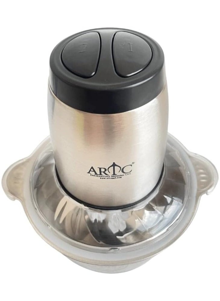 ARTC 2L Capacity 2Speeds Cooking Machine Meat Grinder Household Stainless Steel Multi-function Electric Meat Mixer High-power Cooking Machine 250W  - Image 3