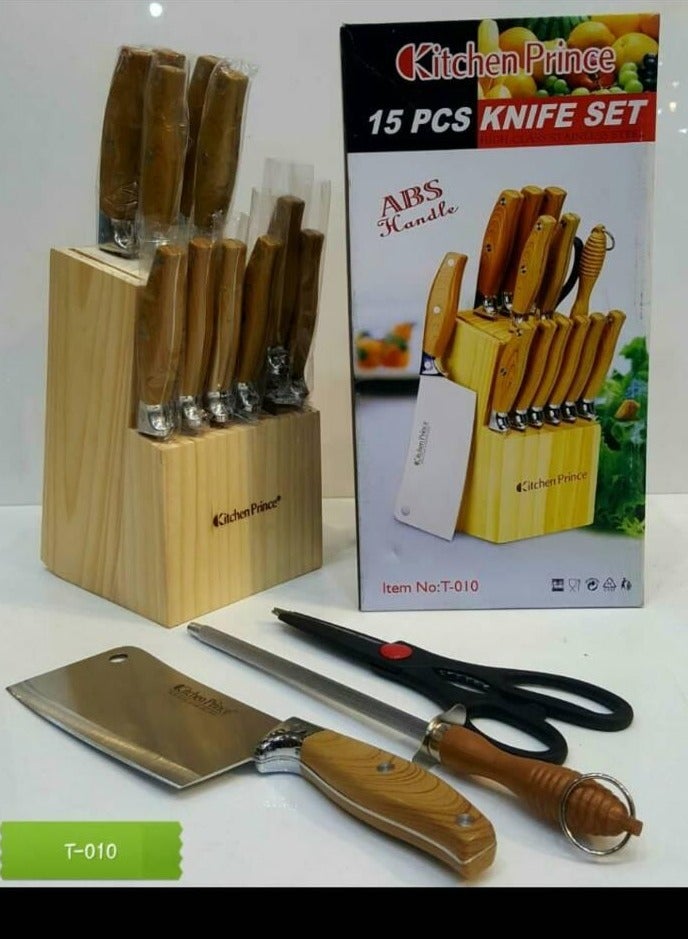 Kitchen Prince 15 Piece Kitchen Knife Set - Image 5