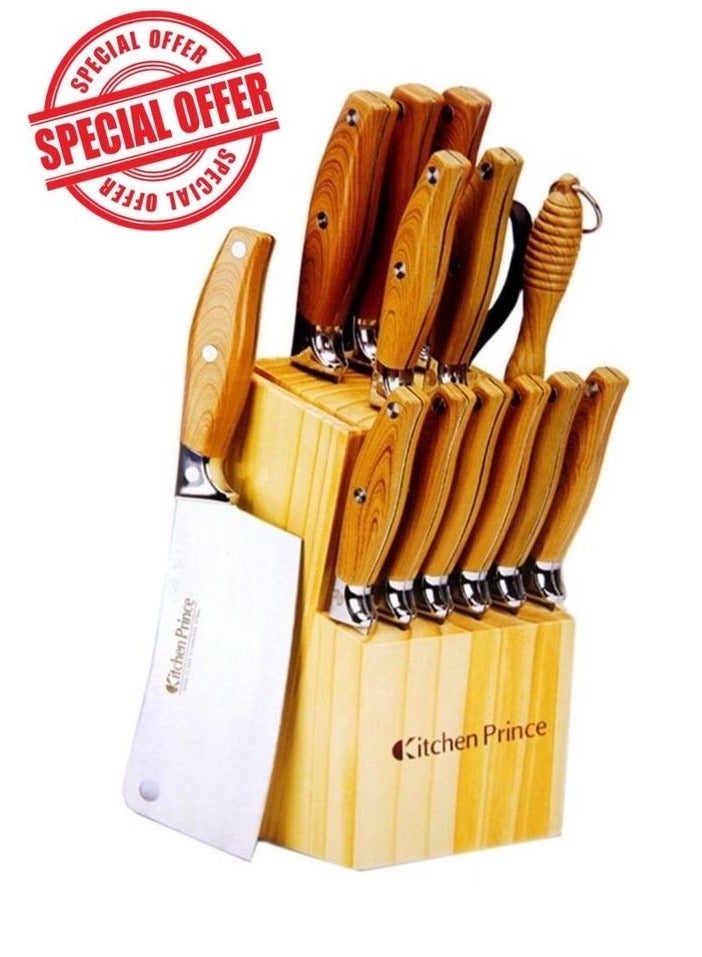 Kitchen Prince 15 Piece Kitchen Knife Set - Image 1