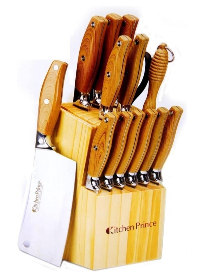 Kitchen Prince 15 Piece Kitchen Knife Set - Image 3