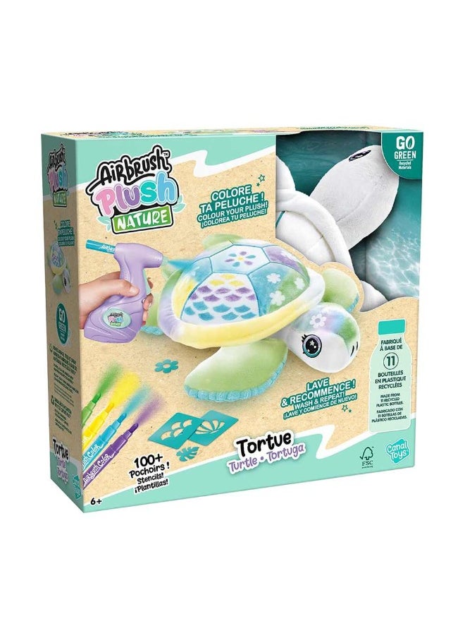 Canal Toys Airbrush Nature Turtle Plush Toy  - Image 3