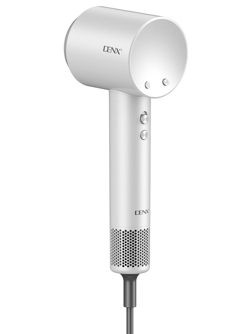 DENX Professional Hair Dryer 1600W with a Powerful 110,000 RPM High-Speed Motor – Full Control with 3 Speeds and 3 Heat Levels – Hot & Cold Air Function – Modern Lightweight Design for Fast, Damage-Free Drying – Ideal Performance for Daily Use - Image 1