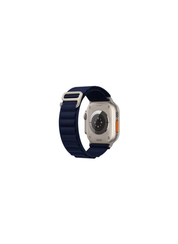 CATANES - Apple Watch Band 49mm 45mm 44mm 42mm Alpine Loop Band Women Men Adjustable with Metal G-Hook Strap for iWatch Ultra Series SE 8/7/6/5/4/3/2/1 Dark Blue - Image 1