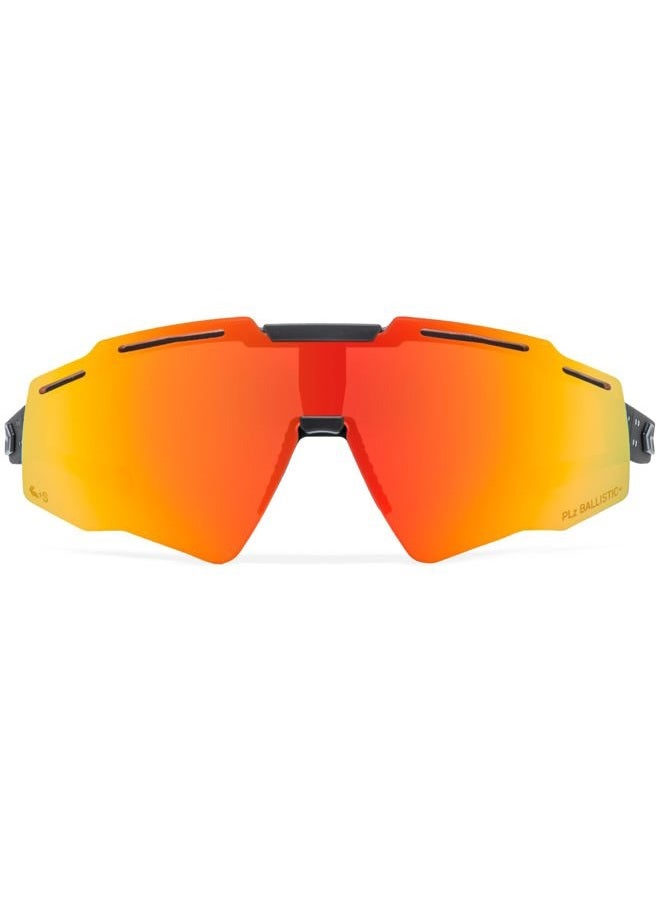 Gatorz Eyewear Blastshield B2 MILSPEC Ballistic ANSI Z87.1 Graphite Frame, Rose Polarized with Sunburst Mirror Lens- Made in the USA - GZ-16-181 - Image 2