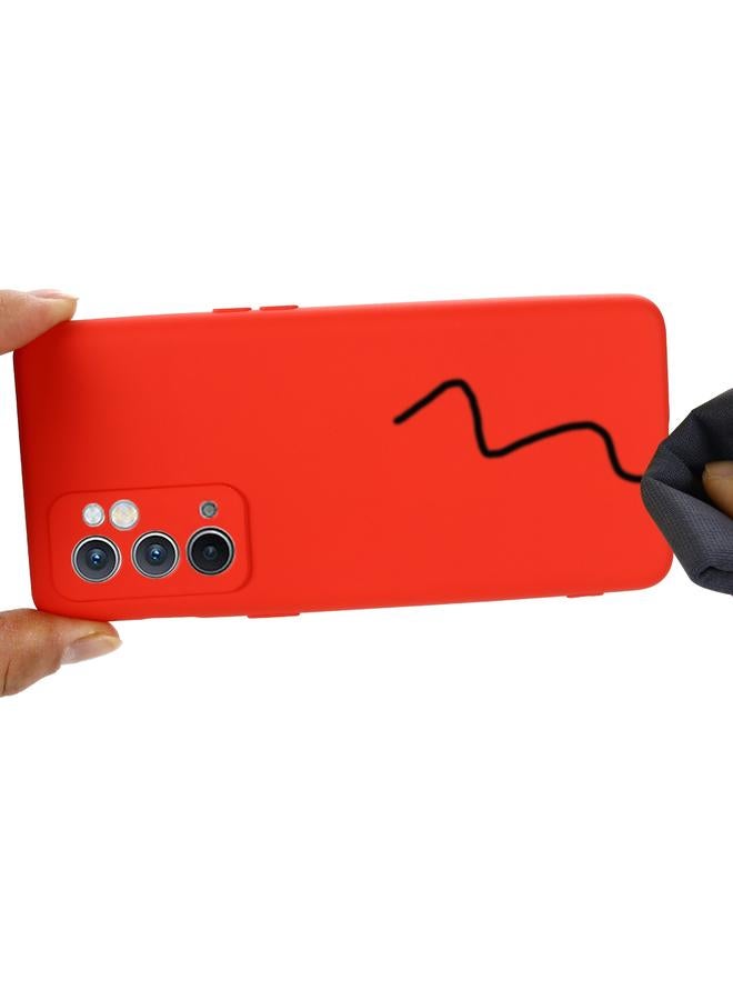 اس-توب جراب لهاتف OnePlus 9RT 5G من السيليكون السائل بلون نقي - Image 5