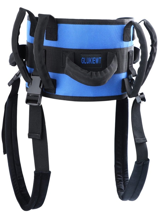 GLUKIEWT Gait Belt with Handles and Leg Strap for Seniors Transfer Lift Belts for Elderly Widen Mobility Gate Belt Medical Aid Walking Support Belts with Quick Release Buckle Fit 34" -57" Waist - Image 1