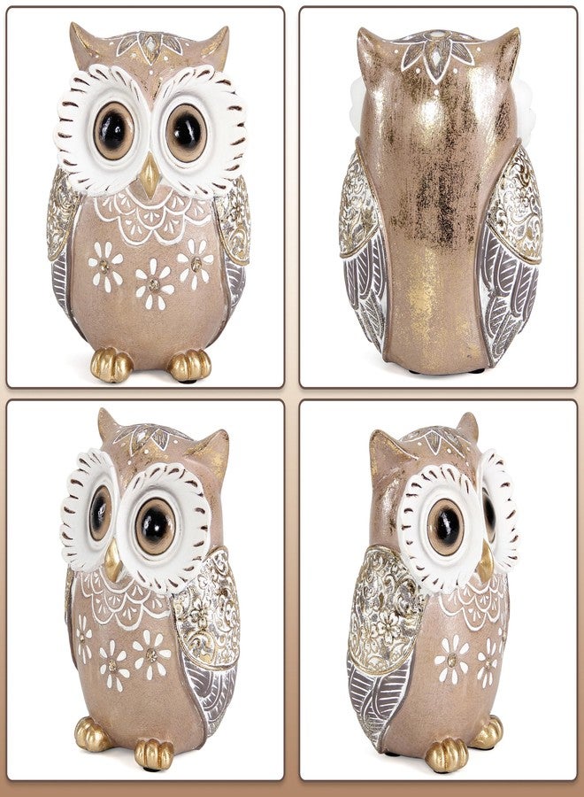 Leekung Owl Figurine Home Decor,Owl Statues and Sculptures for Shelf Decor Accents,Boho Owls Decorations for Bookshelf Bedroom Living Room Office Table Decor,Animal Gifts for Bird Lovers Women - Image 5