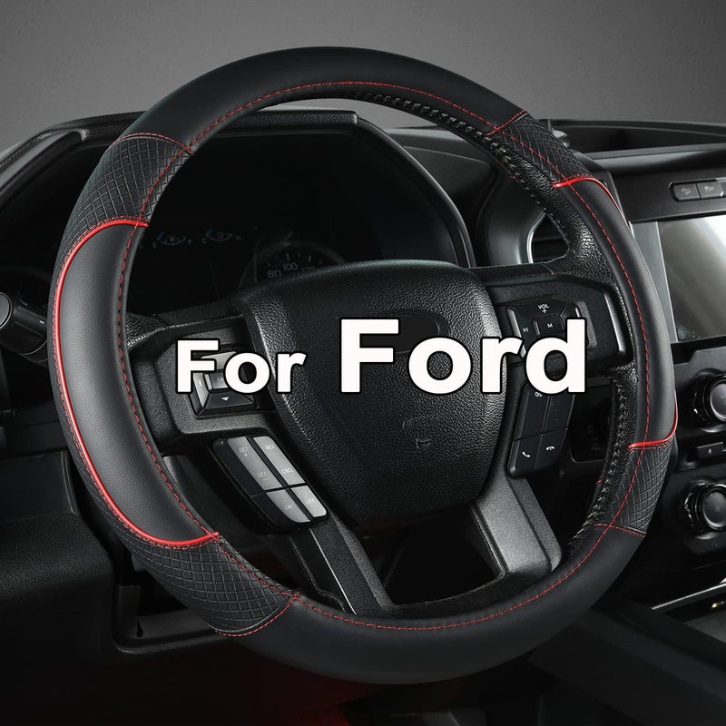 GIANT PANDA غطاء عجلة القيادة من لسيارات Ford F150 F250 F350 Expedition - أسود - Image 1