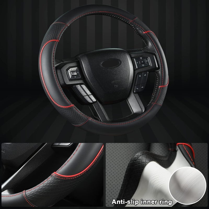 GIANT PANDA غطاء عجلة القيادة من لسيارات Ford F150 F250 F350 Expedition - أسود - Image 4