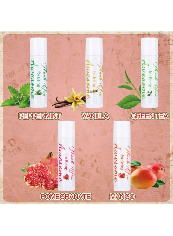 Sinmoe Bulk Lip Balm Gift Set Thank You Gifts For Being Awesome Assorted Flavors Beeswax Dry Chapped Lips Awesome Lip Care Products For Coworkers Women Friend Men (35 Pack) - Image 3