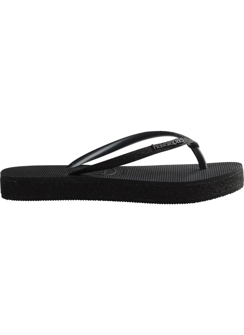 havaianas Black Women's Slippers Hav. Slim Flatform Sparkle