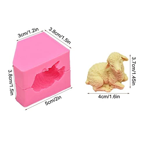 Anktily Mini 3D Sheep Fondant Silicone Mold Cake Sugar Craft Chocolate Candy Baking Pastry Tools Candle Soap Mold Plaster Resin Polymer Clay Mould - Image 2
