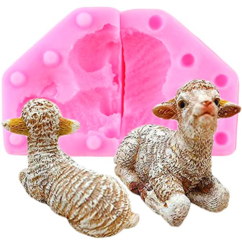 Anktily Mini 3D Sheep Fondant Silicone Mold Cake Sugar Craft Chocolate Candy Baking Pastry Tools Candle Soap Mold Plaster Resin Polymer Clay Mould - Image 1