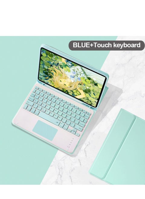 Arabic And English Touch Keyboard Case Compatible With iPad Mini 6 /iPad Mini 7, Magnetic Separate Touchpad Keyboard With Pencil Holder