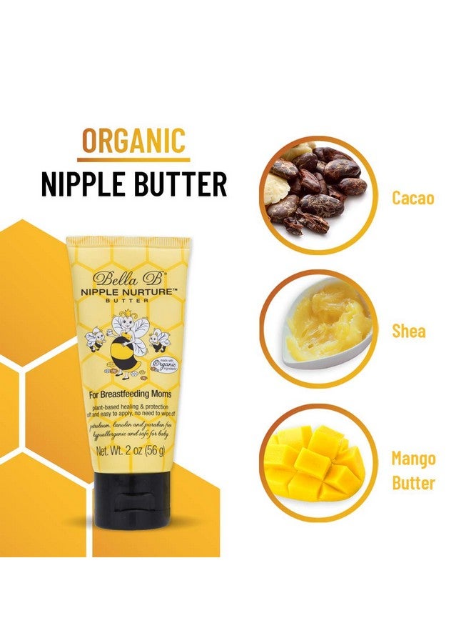 Bella B Nurturing Nipple Butter 2 Oz Organic Nipple Cream For Breastfeeding Natural Nipplecreams For Breastfeeding Breastfeeding Nipple Cream Nipple Cream For Breastfeeding Organic - Image 3