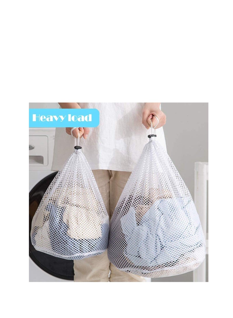 Mesh Laundry Bag, Laundry Bag for Washing Machine, Drawstring Laundry Bag, for Delicate Clothes, Travel, Delicates Hosiery, Underwear, Bra, Lingerie, Baby Cloths,Toy Storage (3pack) - Image 2