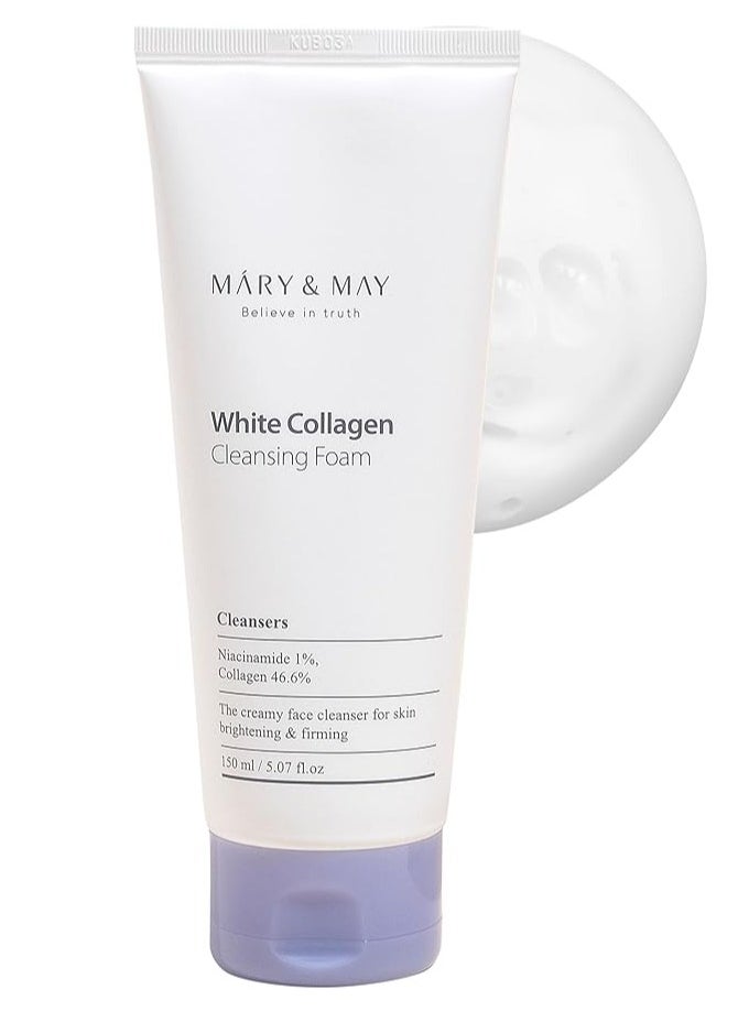 MARY & MAY - Mary&May White Collagen Cleansing Foam 150 ml - Image 1