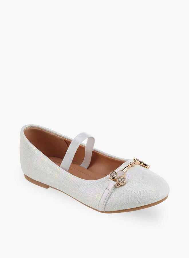 فلورا بيلا من شو إكسبرس Flora Bella Girls Buckle Accent Ballerina Shoes