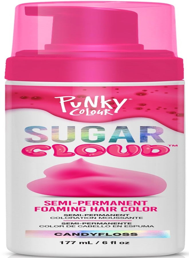 Punky Sugar Cloud Semi-Permanent Foam Hair Color, CandyFloss - Vibrant Hair Dye for Long-Lasting Color, Easy Application Foam Hair Dye, 6 fl oz. - Image 1