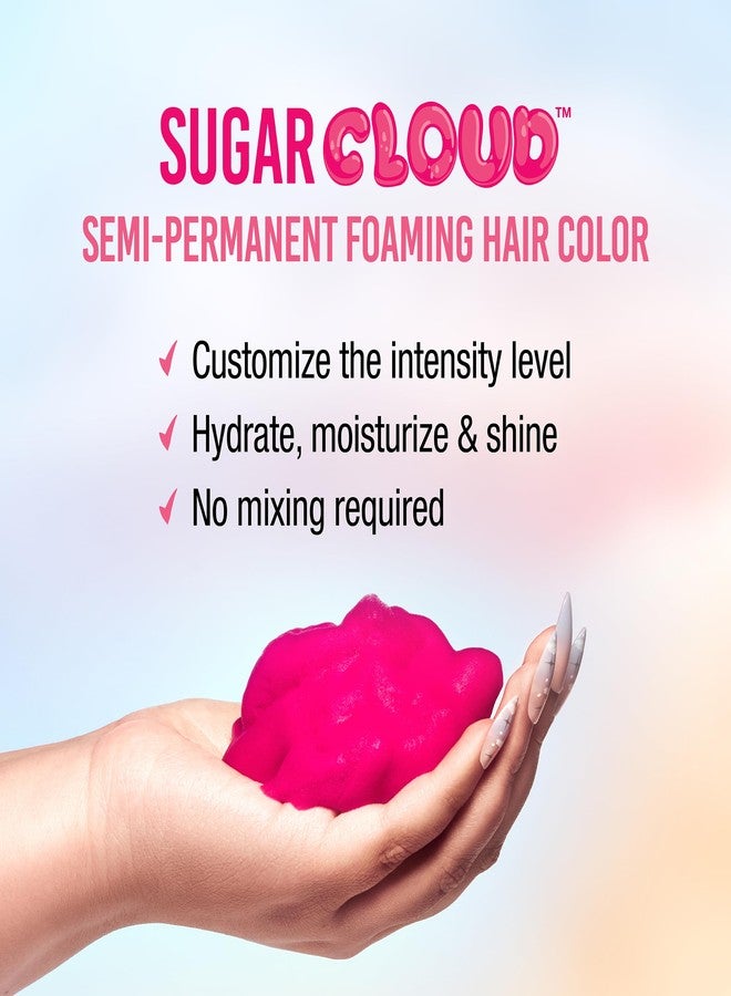 Punky Sugar Cloud Semi-Permanent Foam Hair Color, CandyFloss - Vibrant Hair Dye for Long-Lasting Color, Easy Application Foam Hair Dye, 6 fl oz. - Image 3