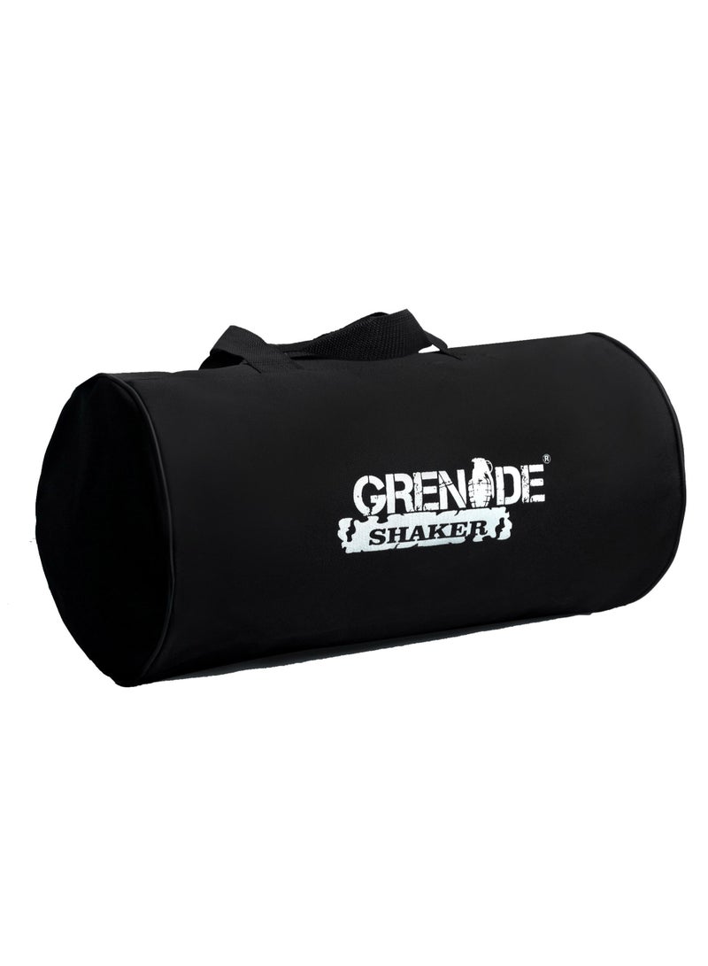 Shield Men's Round Gym Bag animal Logo - Black - Image 1