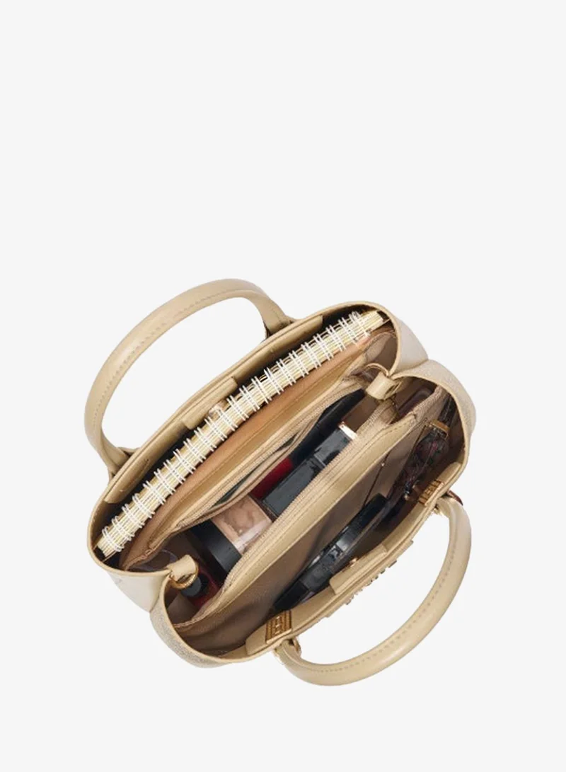 Lavie  Luxe Women's Glam Bella 3 Comparment Small (Beige) for Women | Best Price UAE