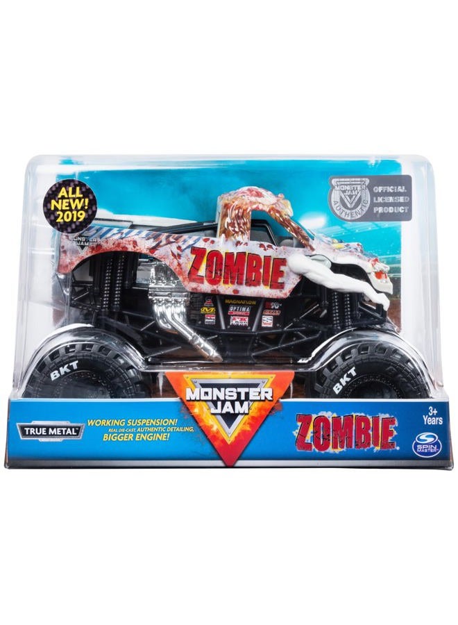 Monster Jam شاحنة الوحش الزومبي الرسمية، سيارة مصنوعة من الصب، مقياس 1:24، ألعاب للأطفال من عمر 3 سنوات وما فوق - Image 1