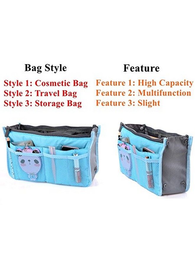 EAYIRA Travel Bag Multifunction Cosmetic Bag Portable Makeup Pouch Waterproof Travel Handbag Organizer Bag For Women Girls (Color May Vary)  - Image 4