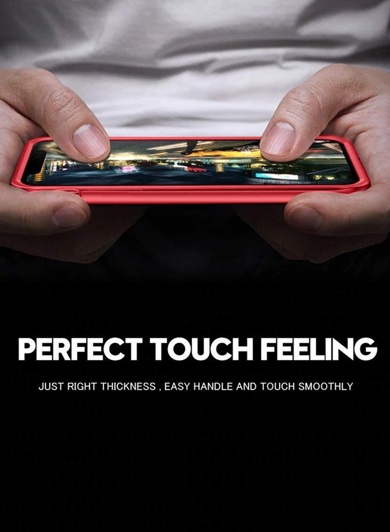 Wtech Apple iPhone 17 Pro 5G 2025 Luxury Premium Quality Liquid Silicone Case Cover (MCRPSN) - Red - Image 5