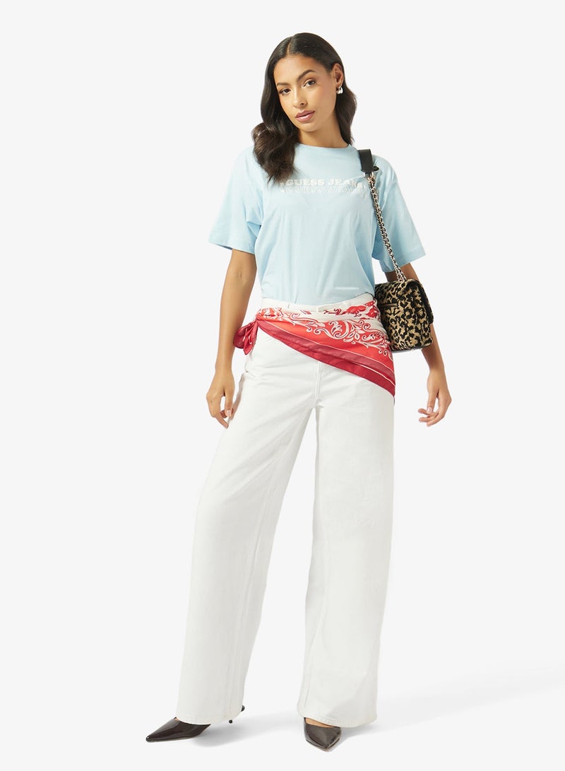 GUESS Crew Neck Short Sleeve T-Shirt - Image 4