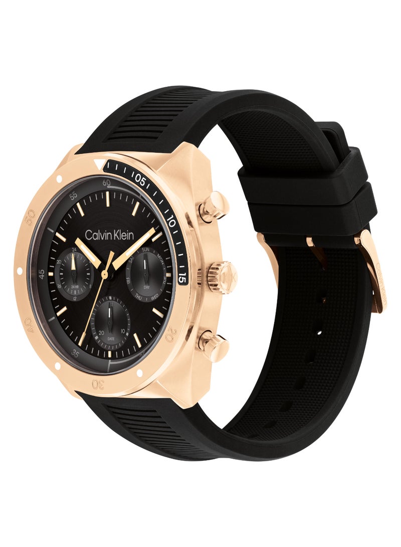 CALVIN KLEIN ساعة يد للرجال بحالة سوداء تنوائية - 25200480 - Image 2