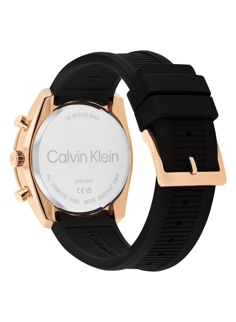 CALVIN KLEIN ساعة يد للرجال بحالة سوداء تنوائية - 25200480 - Image 3