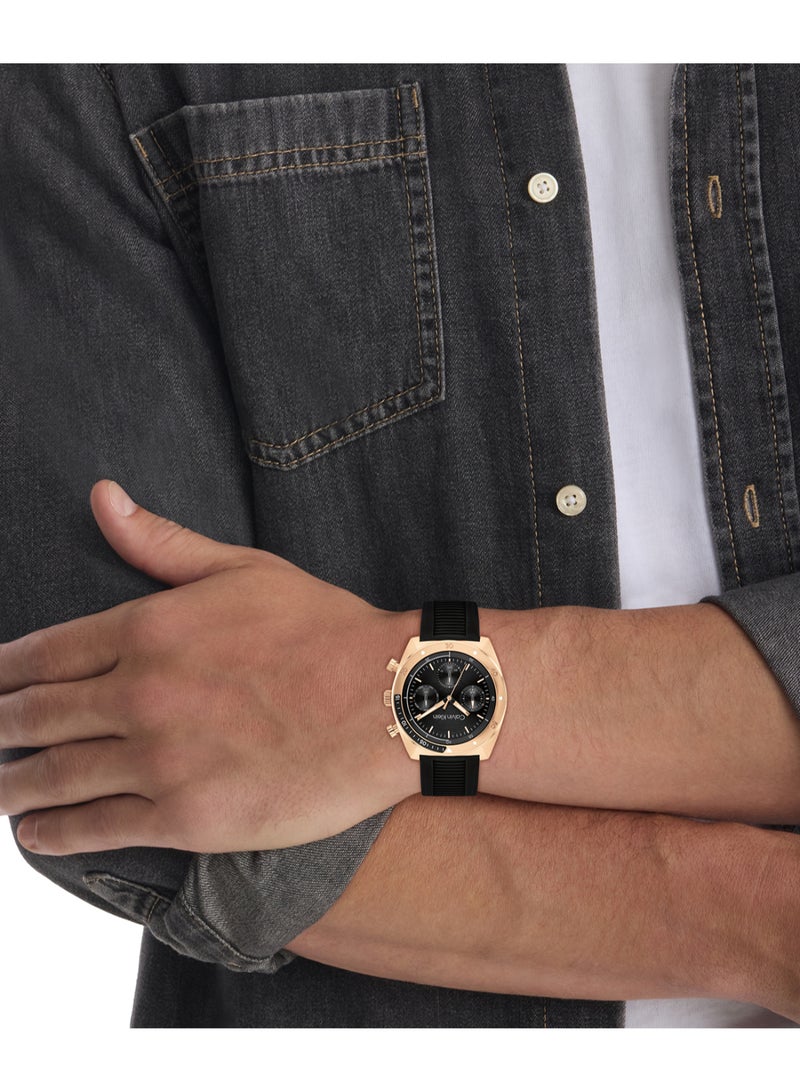 CALVIN KLEIN Tonneau Analog Men'S Black Case Watch - 25200480  - Image 3
