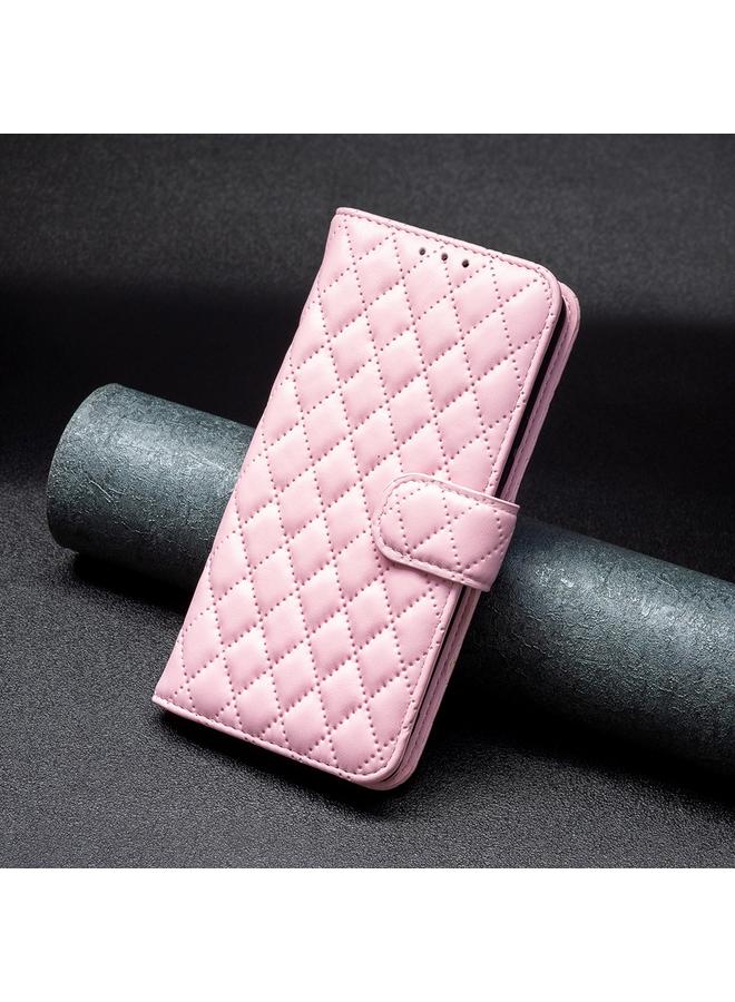 اس-توب جراب لهاتف Samsung Galaxy A56 5G، جراب هاتف من الجلد بتصميم شبكي ماسي قابل للطي - Image 2