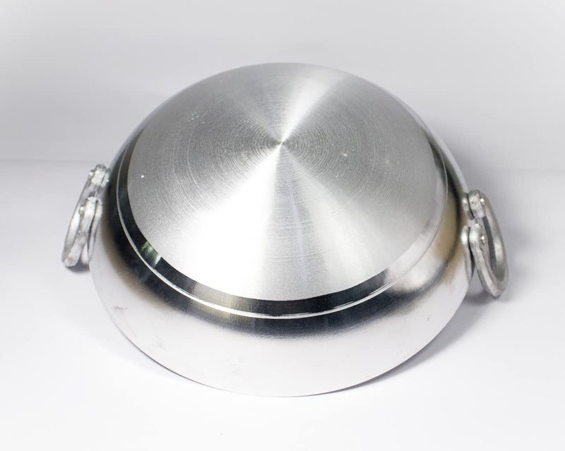 Sonanshi Sonanshi Aluminium Kadai/Frying Pan for Cooking/Tadka/Frying with LID (10 Inch Dia)  - Image 3