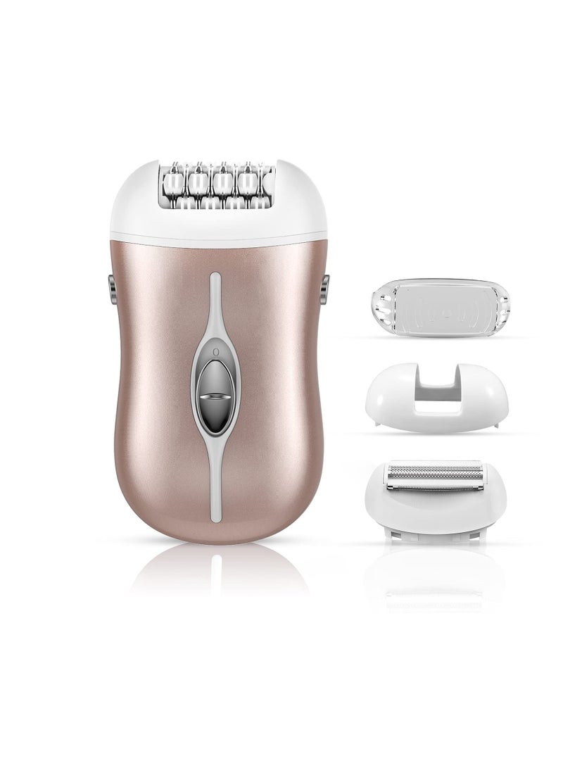 Excefore Epilator for Women Cordless Depilator Rechargeable Lady Face Shaver Hair Removal Device Arm Leg Underarm Rose Gold - Image 1