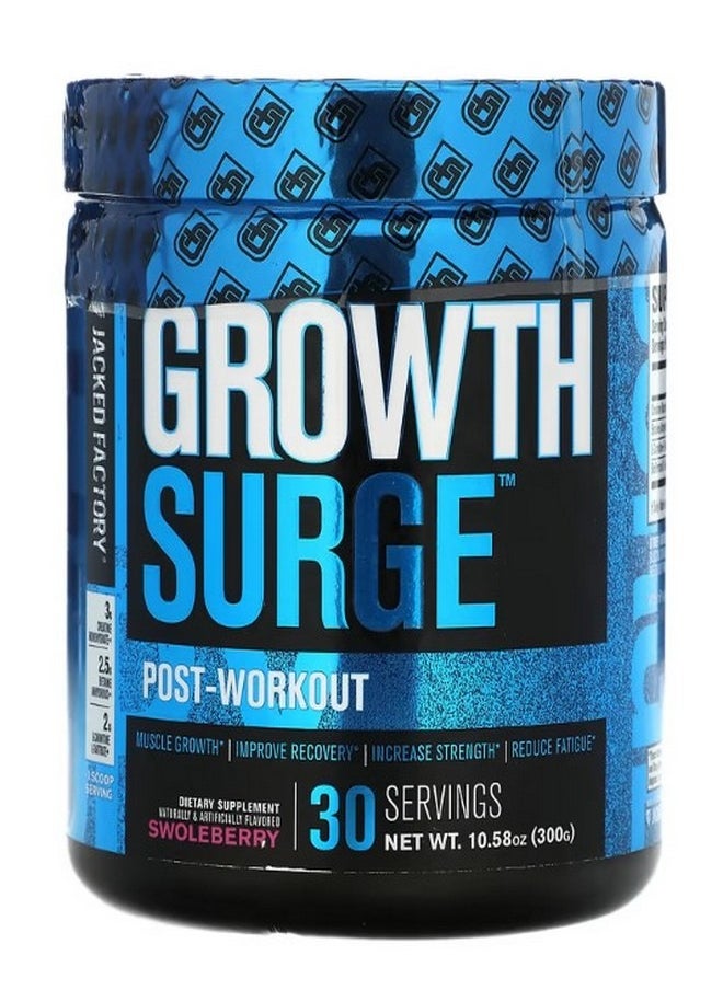 Jacked Factory - Growth Surge Post Workout Swoleberry 10.58 oz 300 g - Image 1