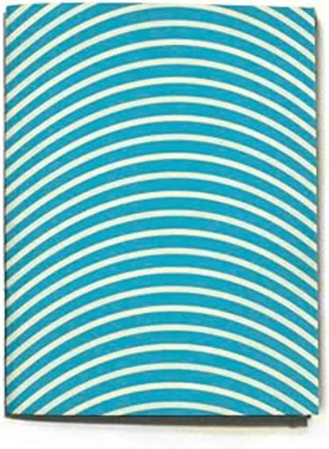 THE INKJECTION A5130L, A5 Notebook Curved blue pattern design