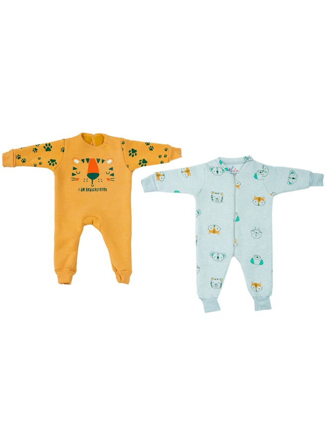 بودي سوت شتوي لأطفال أولاد – طقم ٢ قطعة