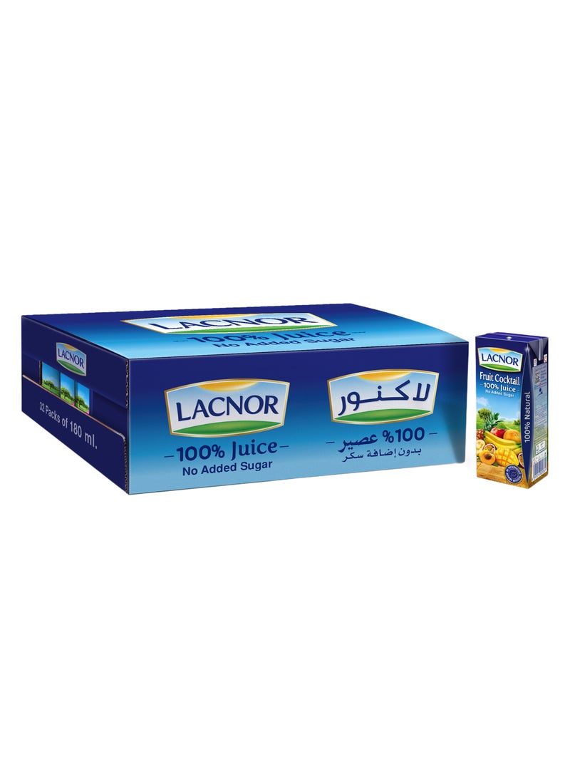 Lacnor عصير كوكتيل 100 بالمئة، بدون سكر مضاف - Image 1