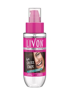 Livon Serum for Women & Men All Hair Types for Frizz free Smooth & Glossy Hair With Argan Oil & Vitamin E 50ml  - Image 1