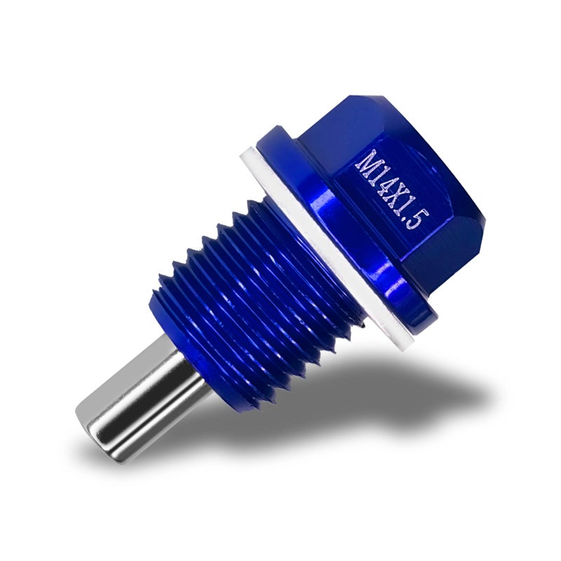 Hirificing M1415 Car Magnetic Oil Drain Plug Removal Tool Aluminum Alloy Oil Pan Sump Drain Nut Bolt Screw Repair Kit for Most Ford GM Hyundai KIA and Accord Civic Pilot Odyssey Blue