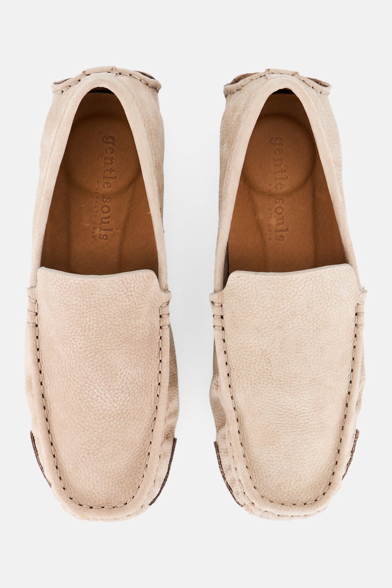 Gentle Souls Men Medium Mateo Driver Slip On Loafer Shoes, Light Tan  - Image 3
