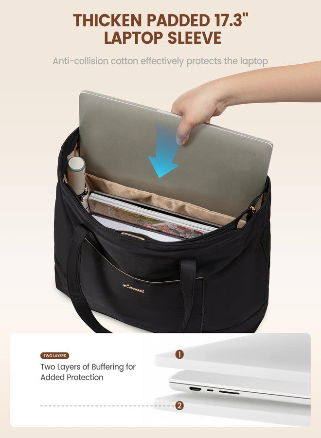 لوف فوك حقيبة توت LOVEVOOK للنساء، حقيبة عمل مع حجرة للكمبيوتر المحمول للممرضات أثناء السفر، حقيبة رياضية مع حزام حصيرة اليوجا - Image 3