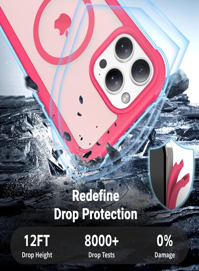 jaroco for iPhone 13 Pro Max case, [Compatible with MagSafe][Military Grade Drop Protection][Heavy Duty Protection][Non-Slip][Shockproof] with 2-Layer Durable Bumper Phone Case 6.7''-Rose - Image 3