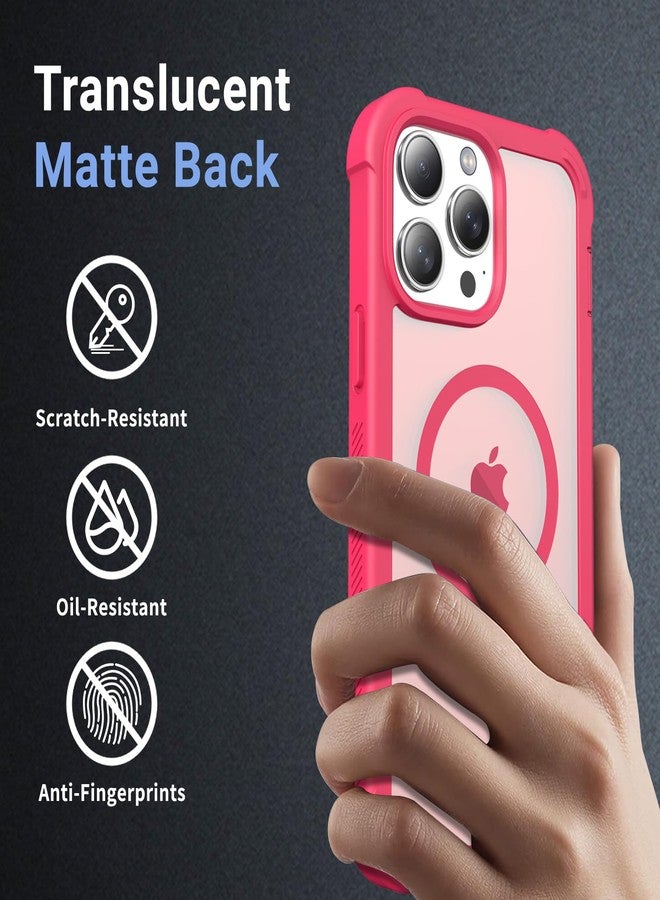 jaroco for iPhone 13 Pro Max case, [Compatible with MagSafe][Military Grade Drop Protection][Heavy Duty Protection][Non-Slip][Shockproof] with 2-Layer Durable Bumper Phone Case 6.7''-Rose - Image 5
